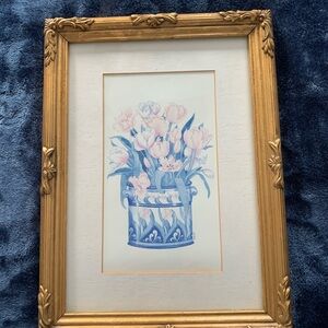 Beautifully framed and matted Tulip Print 🌸